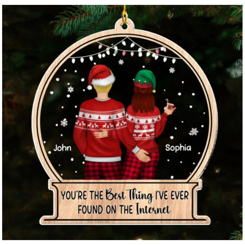 You're The Best Thing On The Internet - Personalized Custom Acrylic Ornament - Image 6